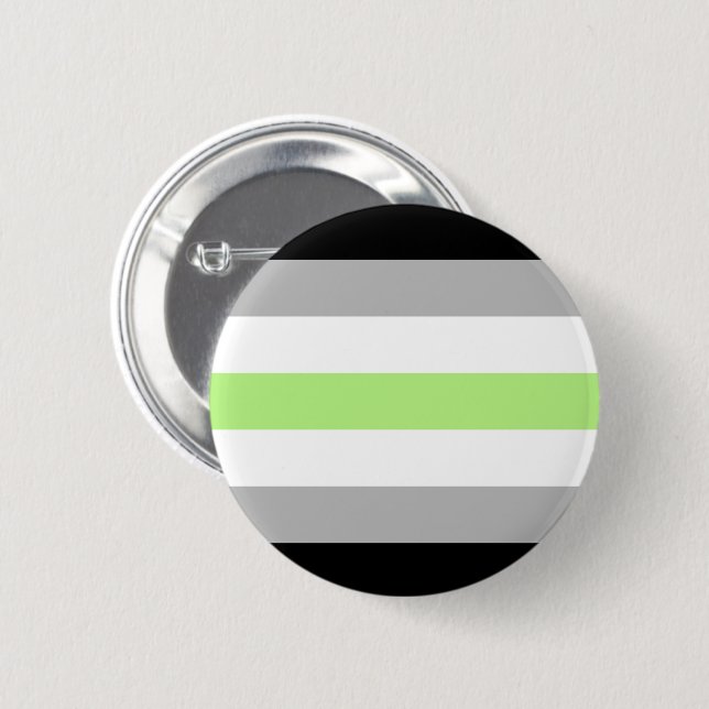 Agender-Stolz-Flagge Button (Vorne & Hinten)