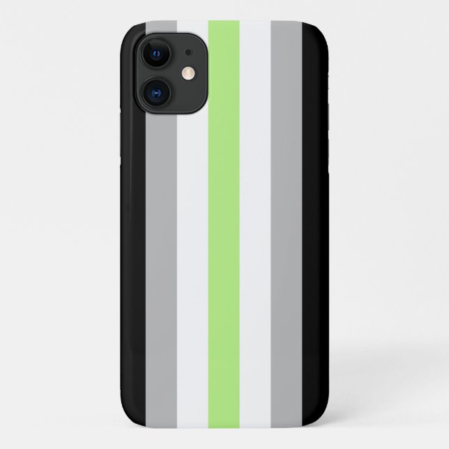 Agender-Stolz-Flagge Case-Mate iPhone Hülle (Rückseite)