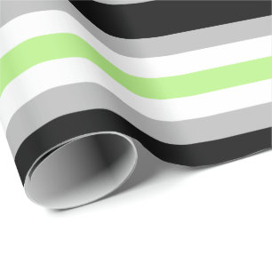 Agender-Stolz-Flagge Geschenkpapier