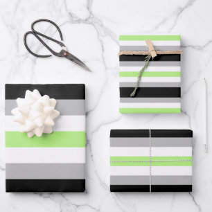 Agender-Stolz-Flagge Geschenkpapier Set