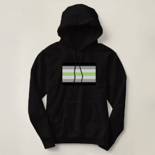Agender-Stolz-Flagge Hoodie