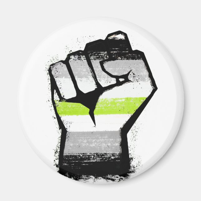 Agender Stolzfaust Magnet (Vorne)