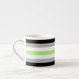 Agender-Stolzflagge – Agender-Identität LGBTQIA+  Espressotasse
