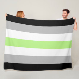 Agender-Stolzflagge – Agender-Identität LGBTQIA+  Fleecedecke