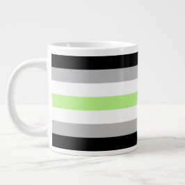 Agender-Stolzflagge – Agender-Identität LGBTQIA+  Jumbo-Tasse