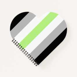 Agender-Stolzflagge – Agender-Identität LGBTQIA+ Notizbuch
