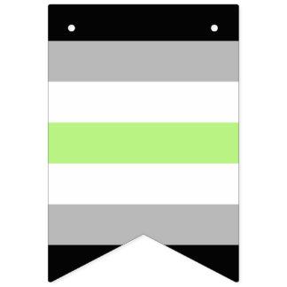 Agender-Stolzflagge – Agender-Identität LGBTQIA+ Wimpelkette