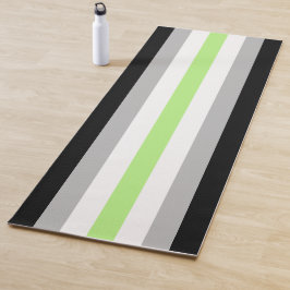 Agender-Stolzflagge – Agender-Identität LGBTQIA+  Yogamatte