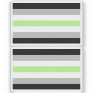 Agender-Stolzflagge Aufkleber