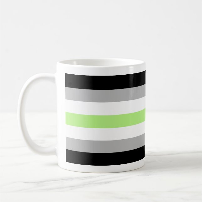 Agender-Stolzflagge Kaffeetasse (Links)