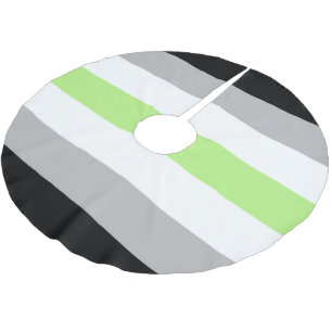 Agender-Stolzflagge Polyester Weihnachtsbaumdecke
