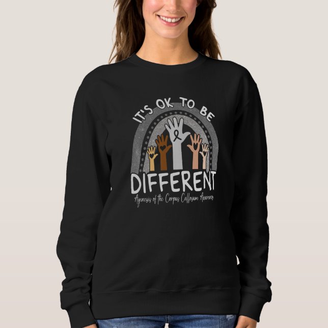 Agenesis of the Corpus Callosum Awareness Silver R Sweatshirt (Vorderseite)