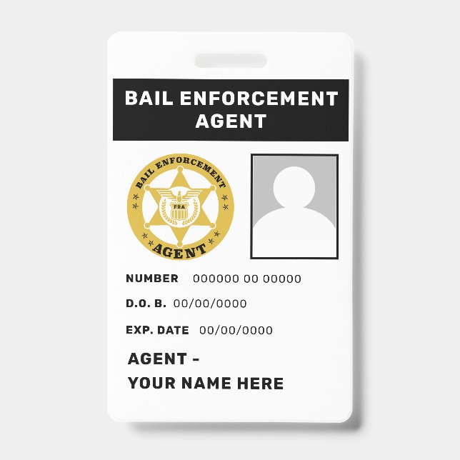 Agent-Abzeichen Ausweis (Vorderseite)