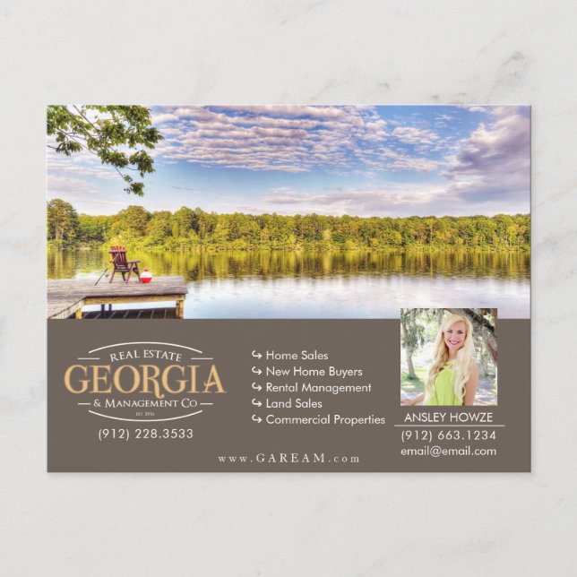 AGENT-ANZEIGE (EIN AGENT) ANKÜNDIGUNGSPOSTKARTE (Vorderseite)