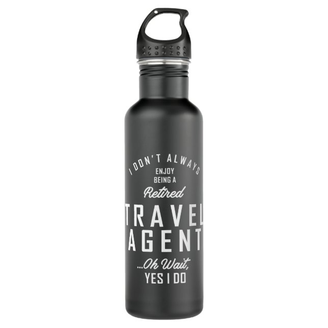 Agent-Arbeitsplatz-Geschenk Edelstahlflasche (Vorderseite)