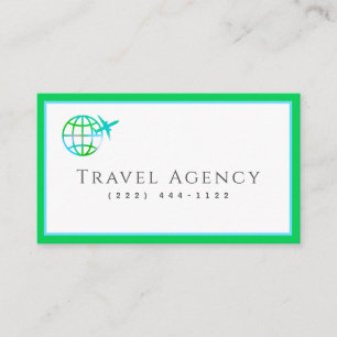 Agent Business Card der modernen Reiseagentur Visitenkarte