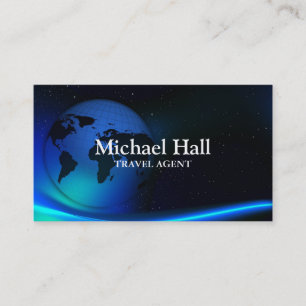 Agent Business Card der modernen Reiseagentur Visitenkarte