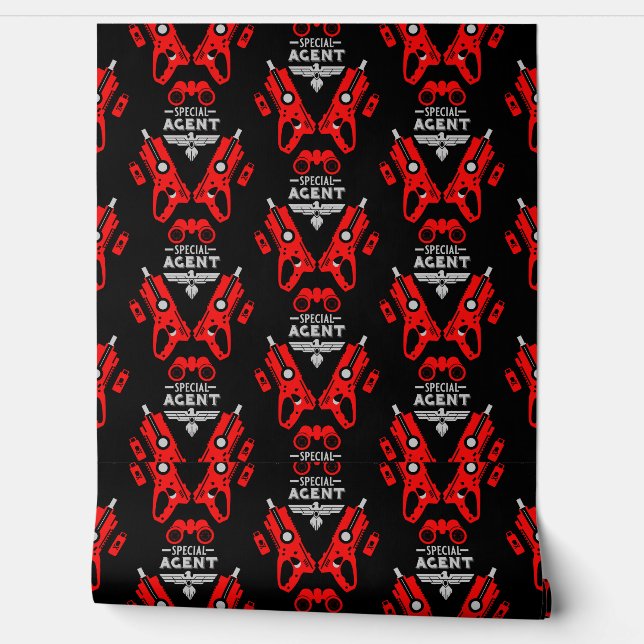 Agent Dart Gun Zimmerdekor Tapete (Abrollen)