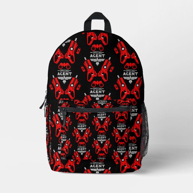 Agent-Kid Bedruckter Rucksack (Vorderseite)