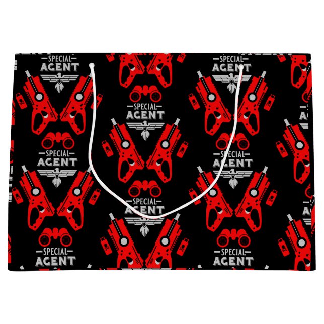 Agent-Kid Große Geschenktüte (Vorderseite)