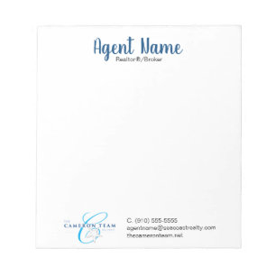 Agent Name Personalisiert Notizblock