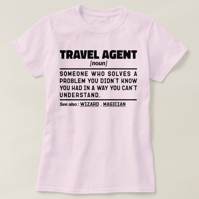 Agent Noun Definition Assistentin T-Shirt (Design vorne)
