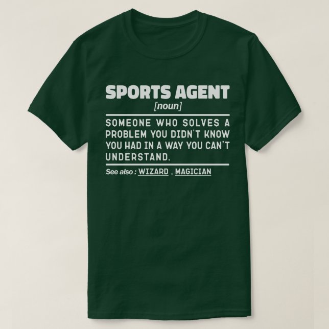 Agent Noun Kommerzieller Vertreter Cool T-Shirt (Design vorne)