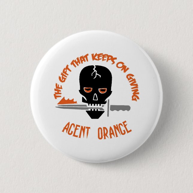 Agent-Orange das Geschenk LICHT Button (Vorderseite)