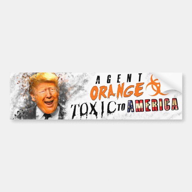 Agent-orange Donald- TrumpAutoaufkleber Autoaufkleber (Vorne)