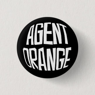 Agent orange "Fisheye" Logo-Punk-Knopf Button