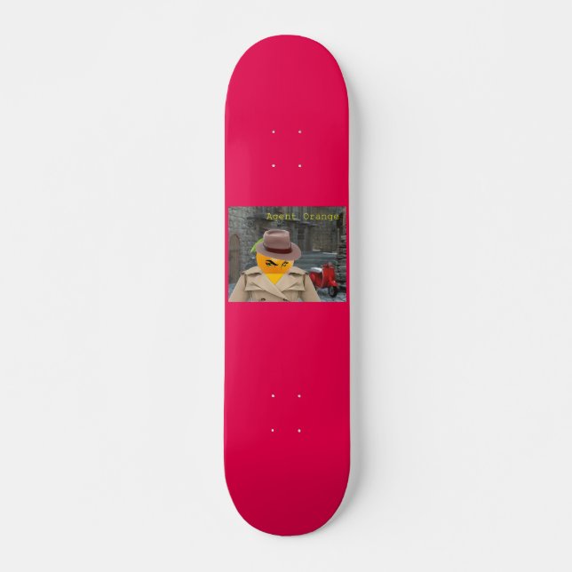 Agent-Orange Funnycomb Skateboard (Vorne)