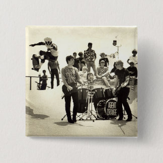 Agent orange "SkateVisions" Skate-Punk-Knopf Button