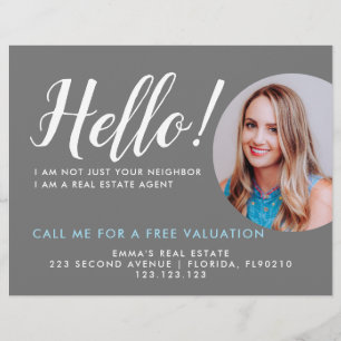 Agent Photo Real Estate Visitenkarte Flyer