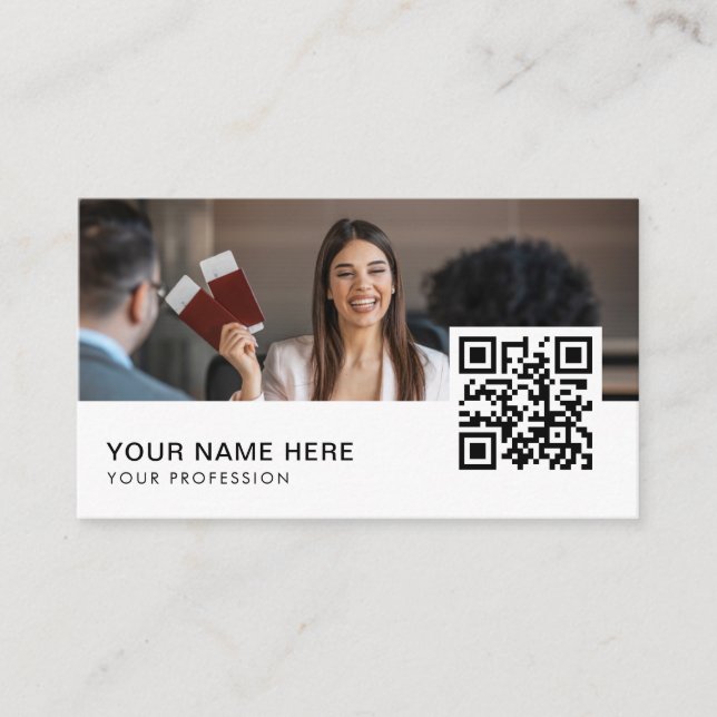 Agent QR Code Visitenkarte (Vorderseite)