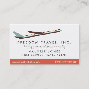 Agent Reisebüro Visitenkarte