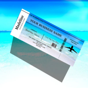Agent Reiseziel Ozean Boarding Pass