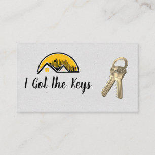 Agent/Schlüssel für echtes Anwesen / Dachfenster u Visitenkarte