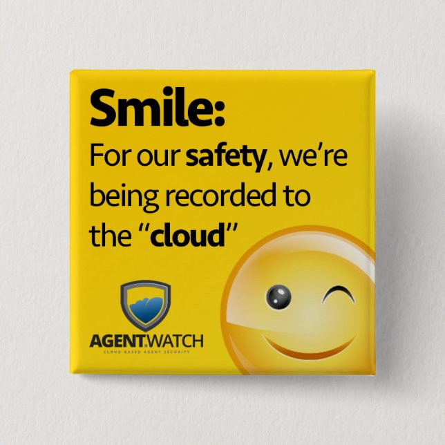 Agent-Uhr-Button Button (Vorderseite)