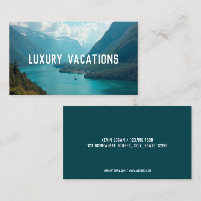 Agent Visitenkarte (Vorne/Hinten)