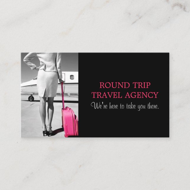 Agent-Visitenkarte für Reisebüros Visitenkarte (Vorderseite)