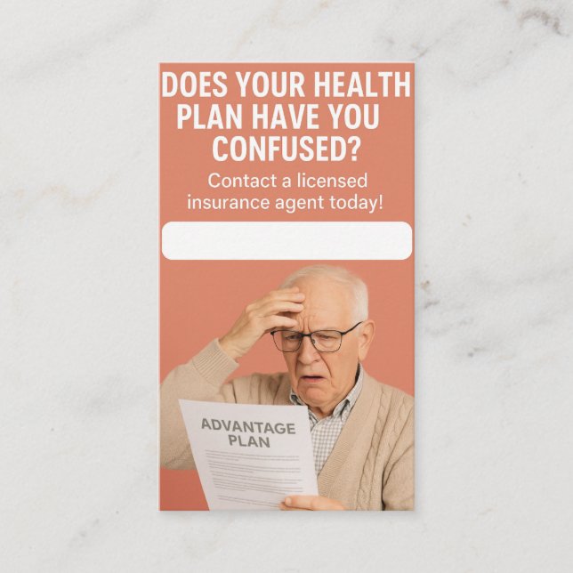 Agent von Versicherungen - VorzugsVisitenkarte Visitenkarte (Vorderseite)