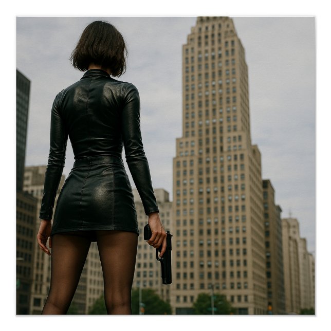 Agentin Black Poster (Vorderseite)