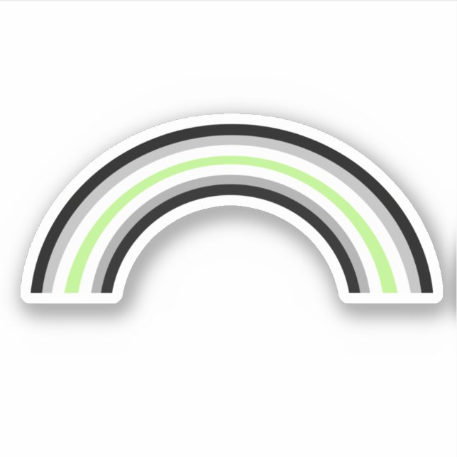 Agentin Rainbow Aufkleber (Vorderseite)