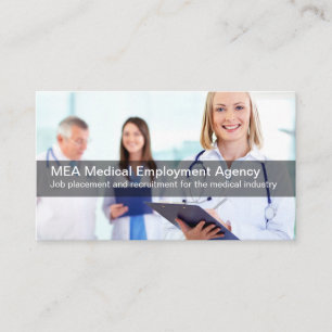 Agentur für die Beschäftigung im medizinischen Ber Visitenkarte