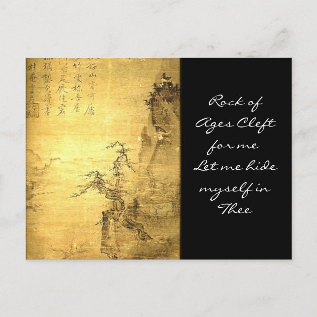 Ages Cleft for Me Lass Me Verstecke mich Postkarte (Vorderseite)