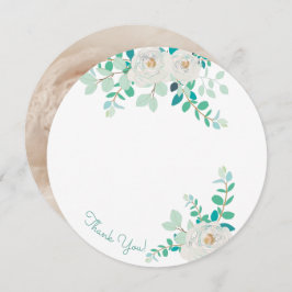 Aggela Round Foto Danke Karte