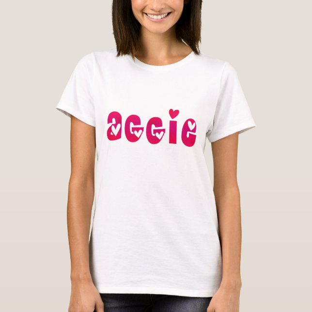 Aggie im Herzen T-Shirt (Vorderseite)