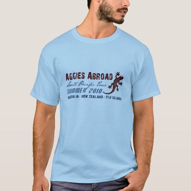 Aggies im Ausland - Entwurf 2 T-Shirt (Vorderseite)