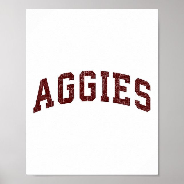 Aggies Lovers Aggies Souvenir Männer Frauen Kinder Poster (Vorne)