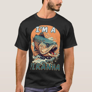 Aggressive Fischfang Kunst T-Shirt